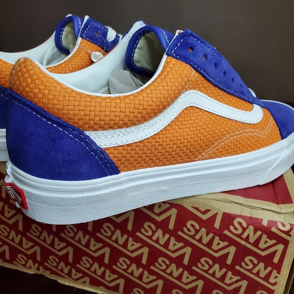 Vans Old Skool Royal Blue/Apricot Buff Men Size 9.5, Women Size 11 - Picture 4 of 9